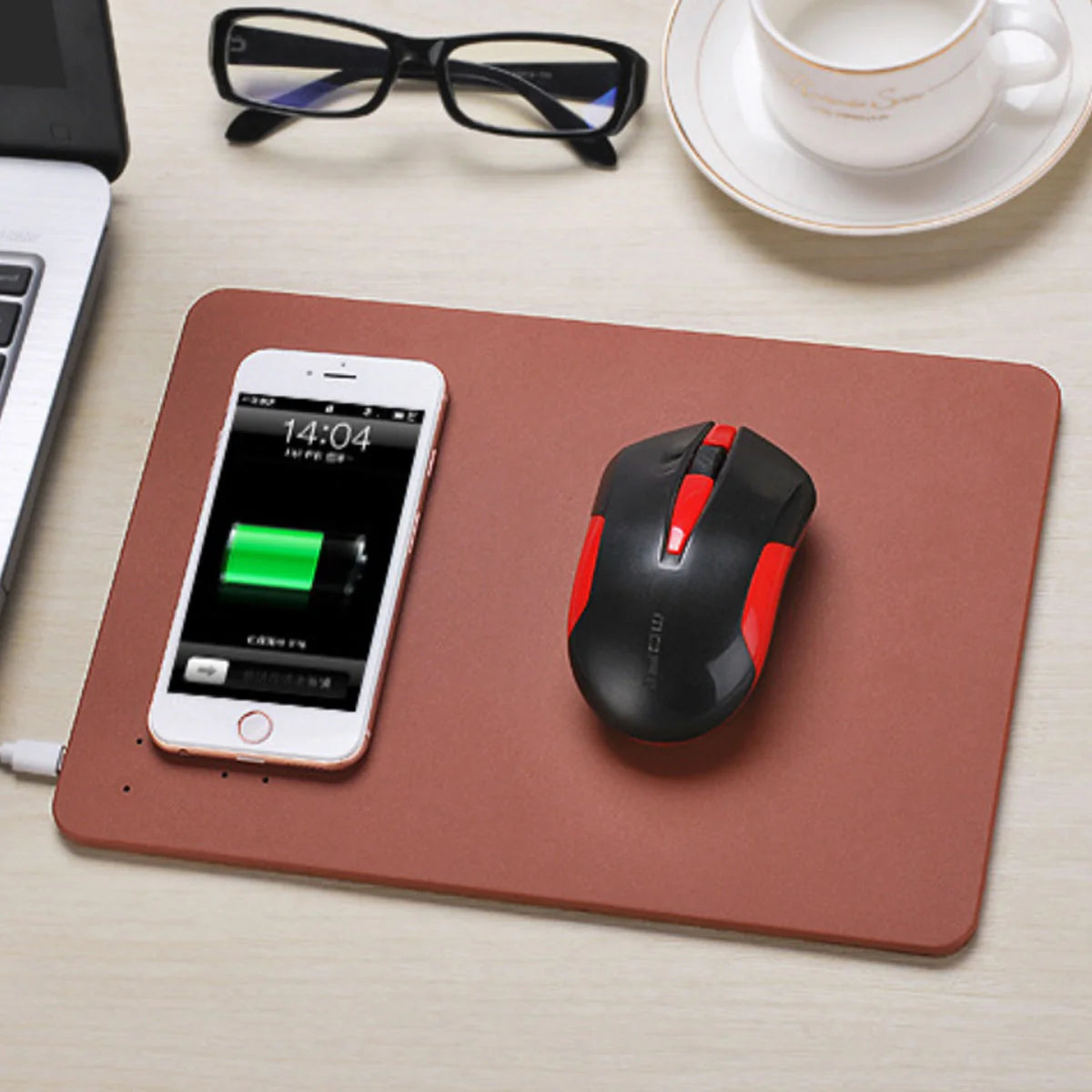 Superpower Pad 2 in 1 Iphone Wireless Charger, and Mouse Pad