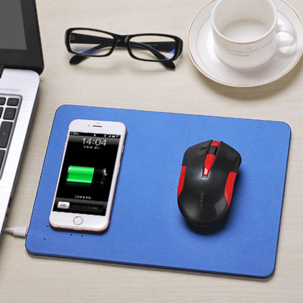 Superpower Pad 2 in 1 Iphone Wireless Charger, and Mouse Pad