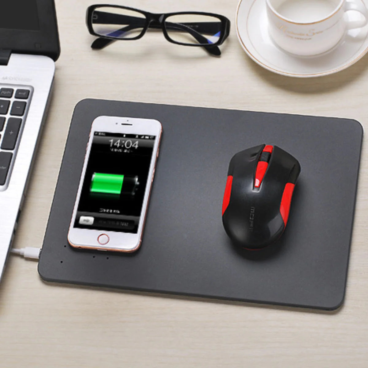 Superpower Pad 2 in 1 Iphone Wireless Charger, and Mouse Pad