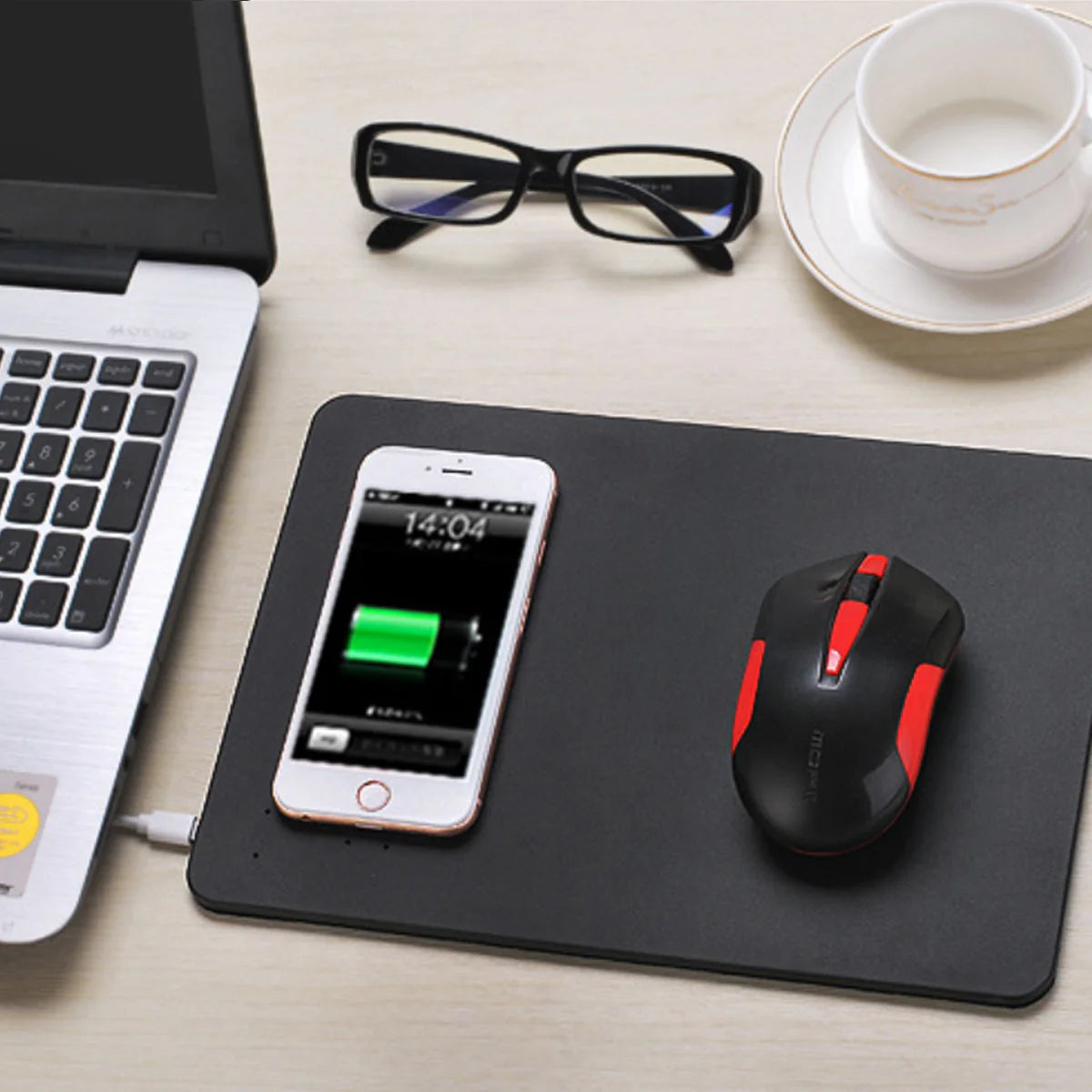 Superpower Pad 2 in 1 Iphone Wireless Charger, and Mouse Pad